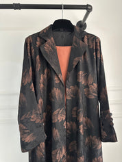 C 1655 Bronze Printed Abaya