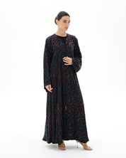 C 1696 Premium Dark Purple Abaya