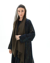 C 1699 Premium Dark Olive Abaya