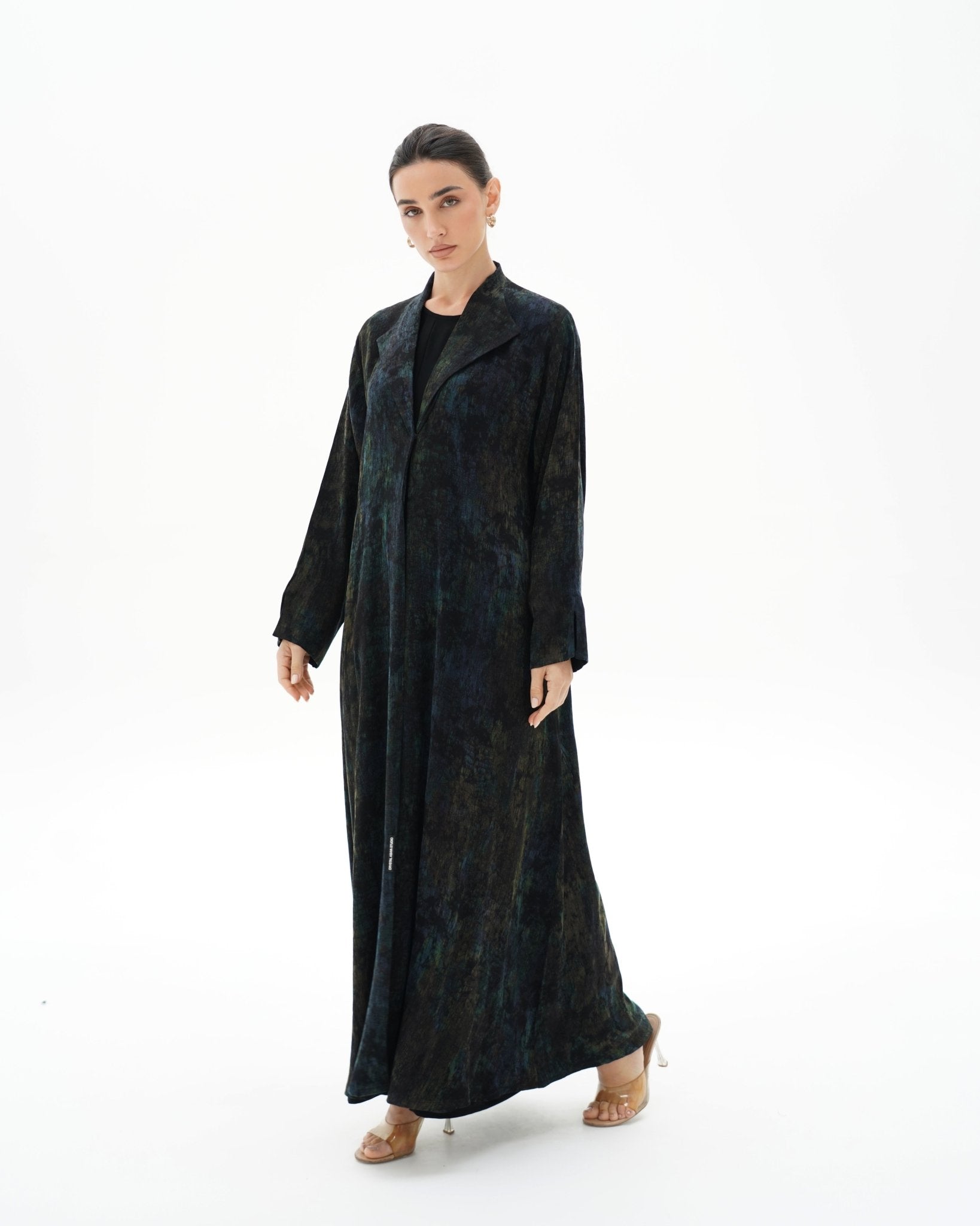 C 1699 Premium Dark Olive Abaya