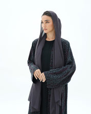 C 1700 Premium Ash Grey Abaya