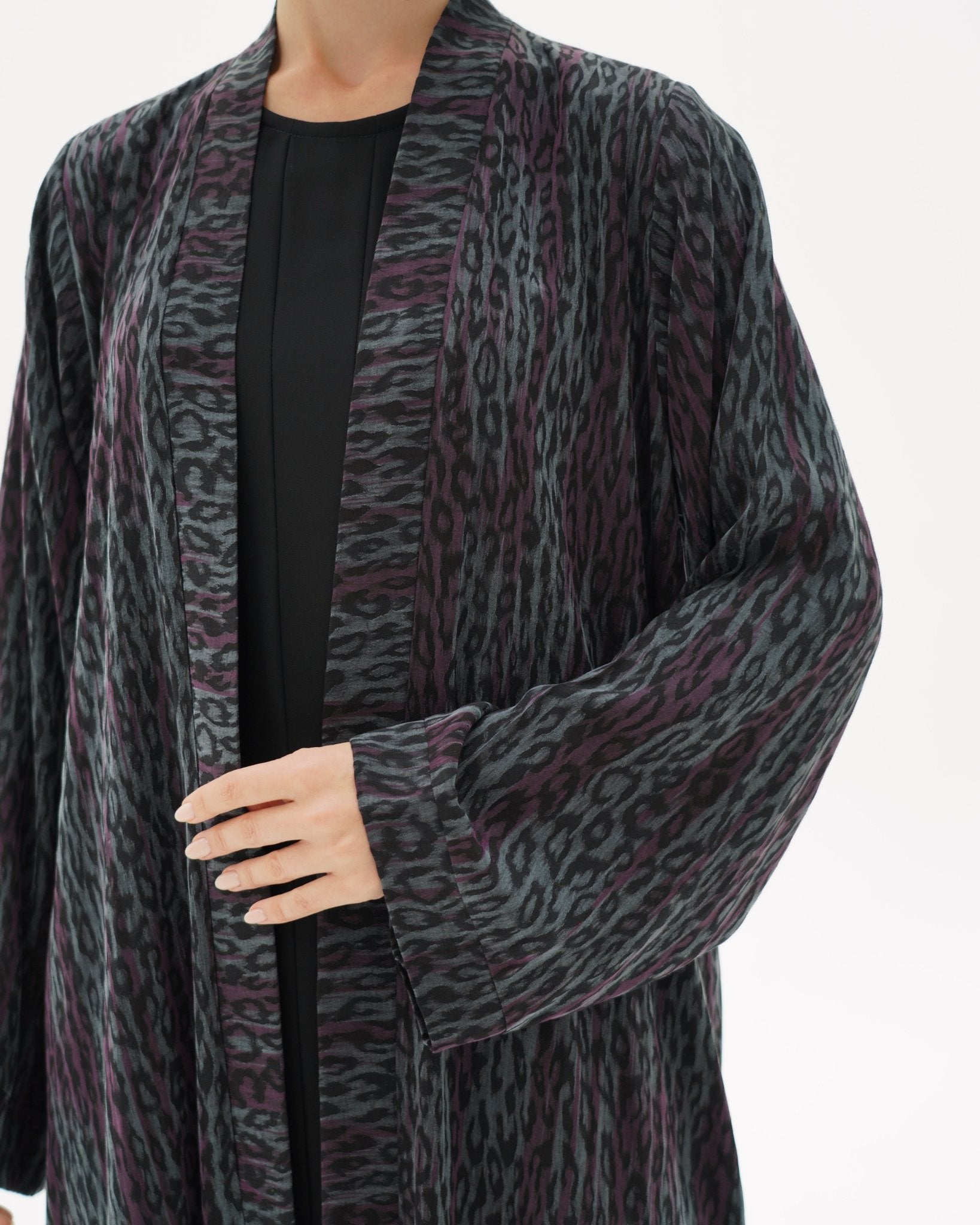 C 1700 Premium Ash Grey Abaya