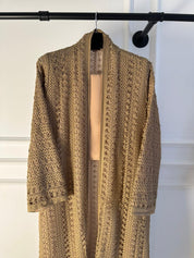 C 1717-08 Butterscotch Dantel Abaya