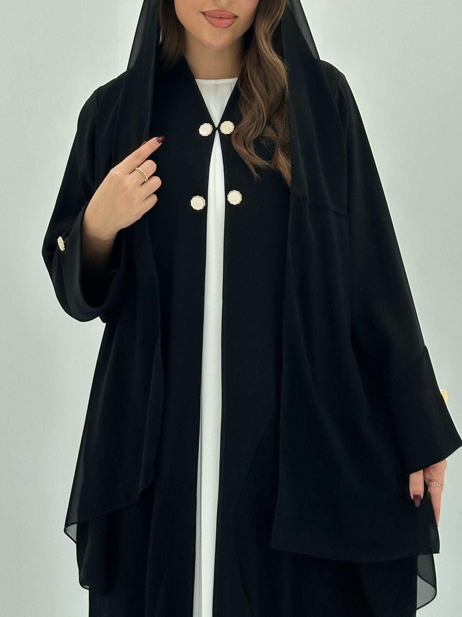 C 1731 Black Abaya