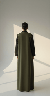 C 1757 Dark Olive Abaya