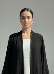 C 1762 Black Work Abaya