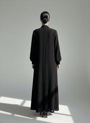 C 1762 Black Work Abaya