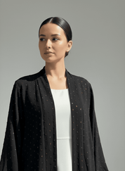 C 1762 Black Work Abaya