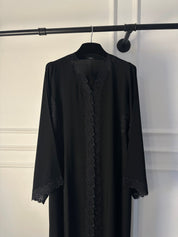 C 1767 Black Lace Abaya