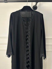 C 1773 Black Lace Abaya