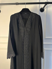 C 1779 Black Lace Abaya