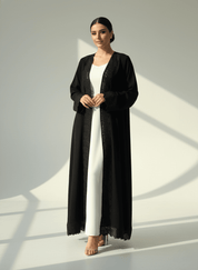 C 1780 Black Lace Abaya
