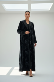 C 1899-03 Grey Butterfly Abaya