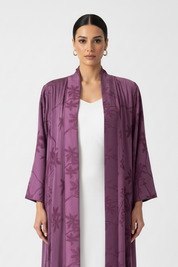 C 1900-01 Purple Floral Abaya