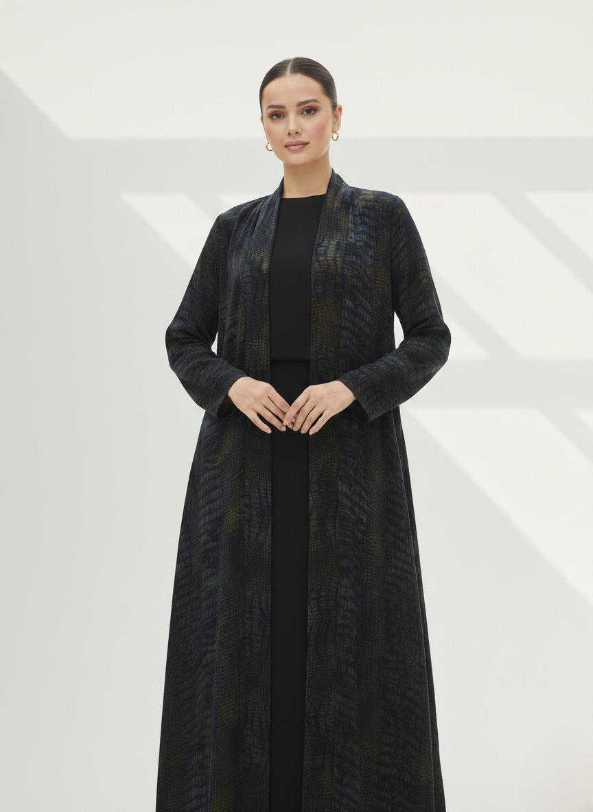 C 1901 Premium Midnight Blue Abaya