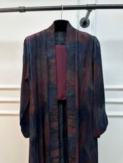 C 1902 Premium Crimson Blue Abaya
