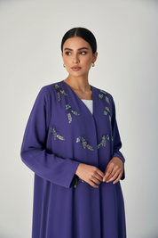 C 1905 Violet Beaded Abaya