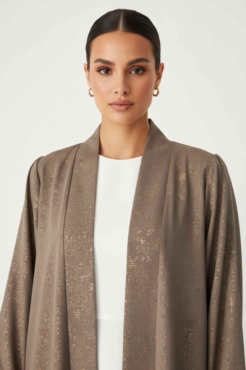 C 1911-01 Taupe Abaya