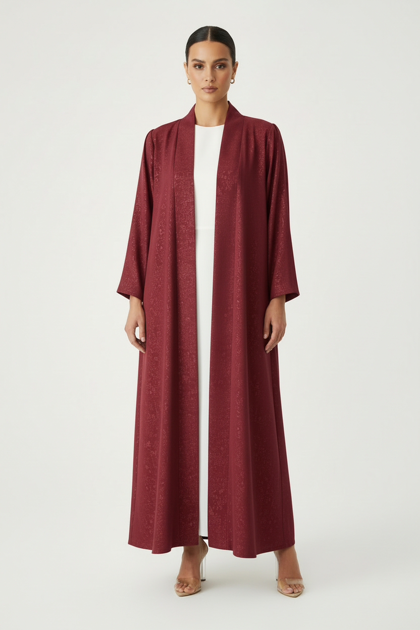 C 1911-04 Maroon Abaya