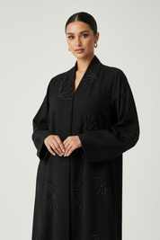 C 1916 Black Beaded Abaya