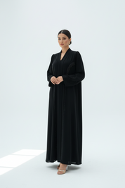 C 1918 Black Beaded Abaya