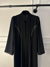 C 1918 Black Beaded Abaya