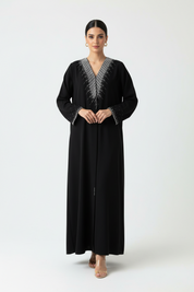 C 1919 Black Beaded Abaya