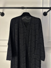 C 1923 Black Dantel Abaya