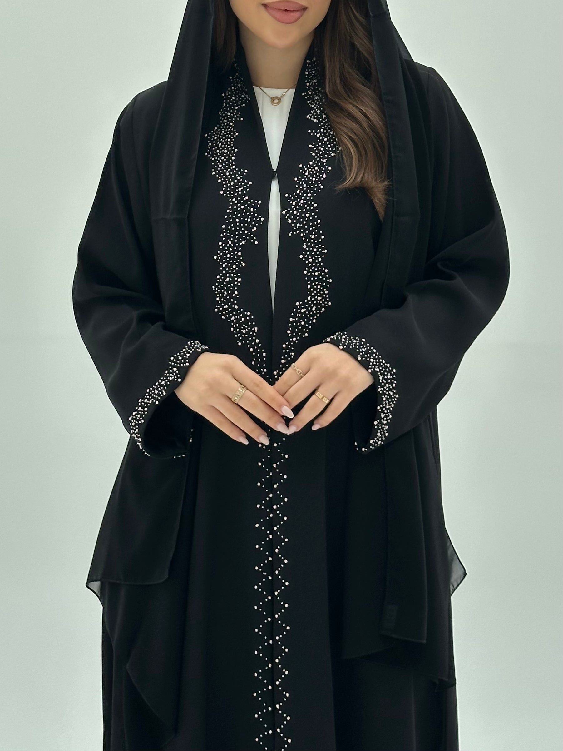 C 1934 Black Beaded Abaya