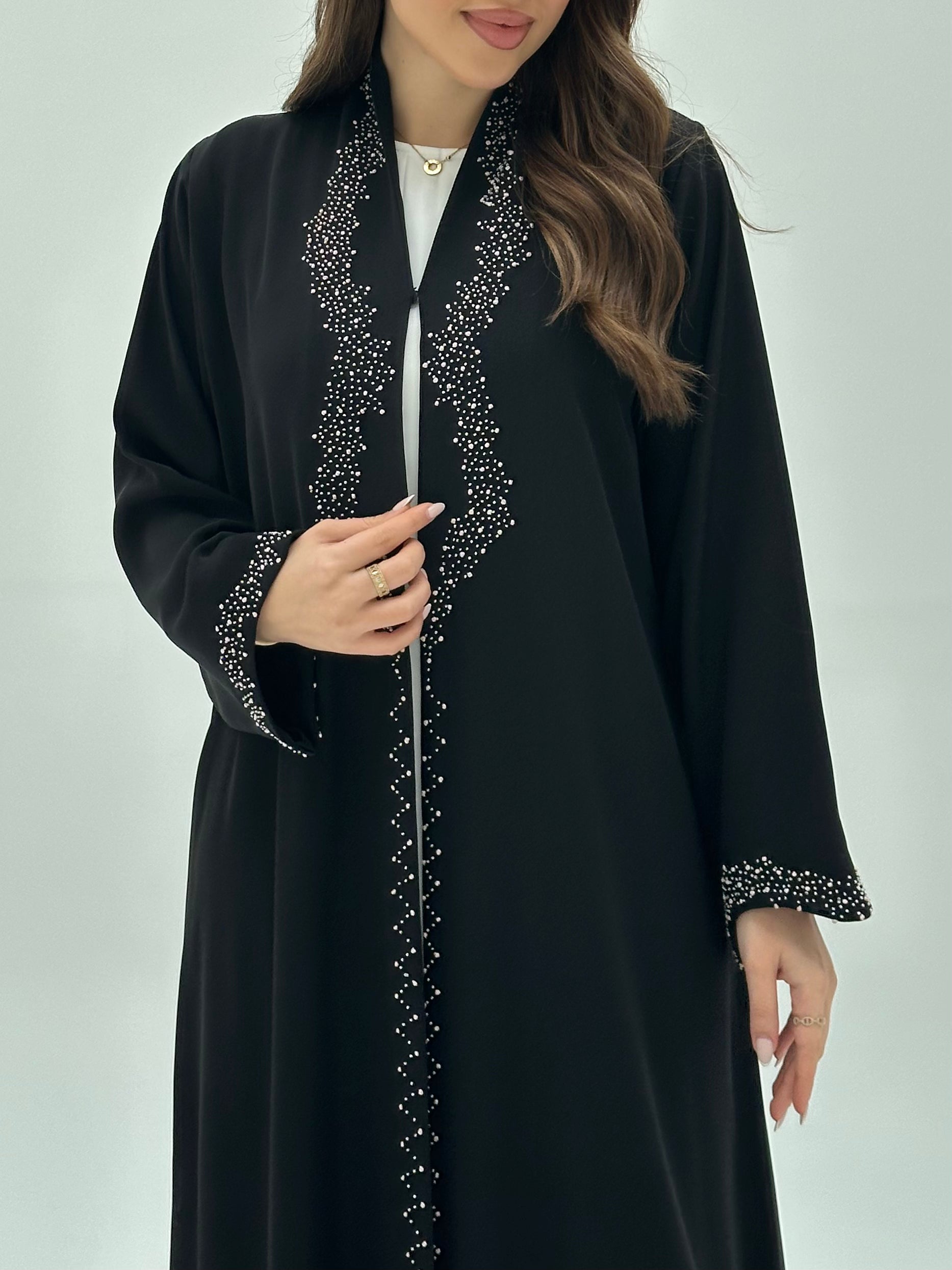 C 1934 Black Beaded Abaya