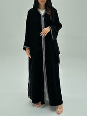 C 1943 Black Embroidered Abaya