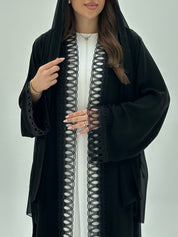 C 1945 Black Lace Abaya
