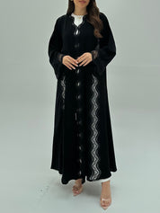 C 1946 Black Lace Abaya