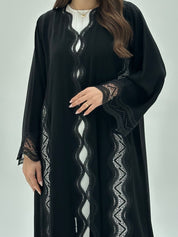 C 1946 Black Lace Abaya