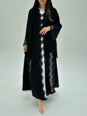 C 1946 Black Lace Abaya