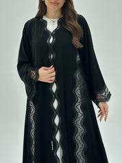 C 1946 Black Lace Abaya