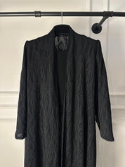 C 1956 Black Dantel Abaya