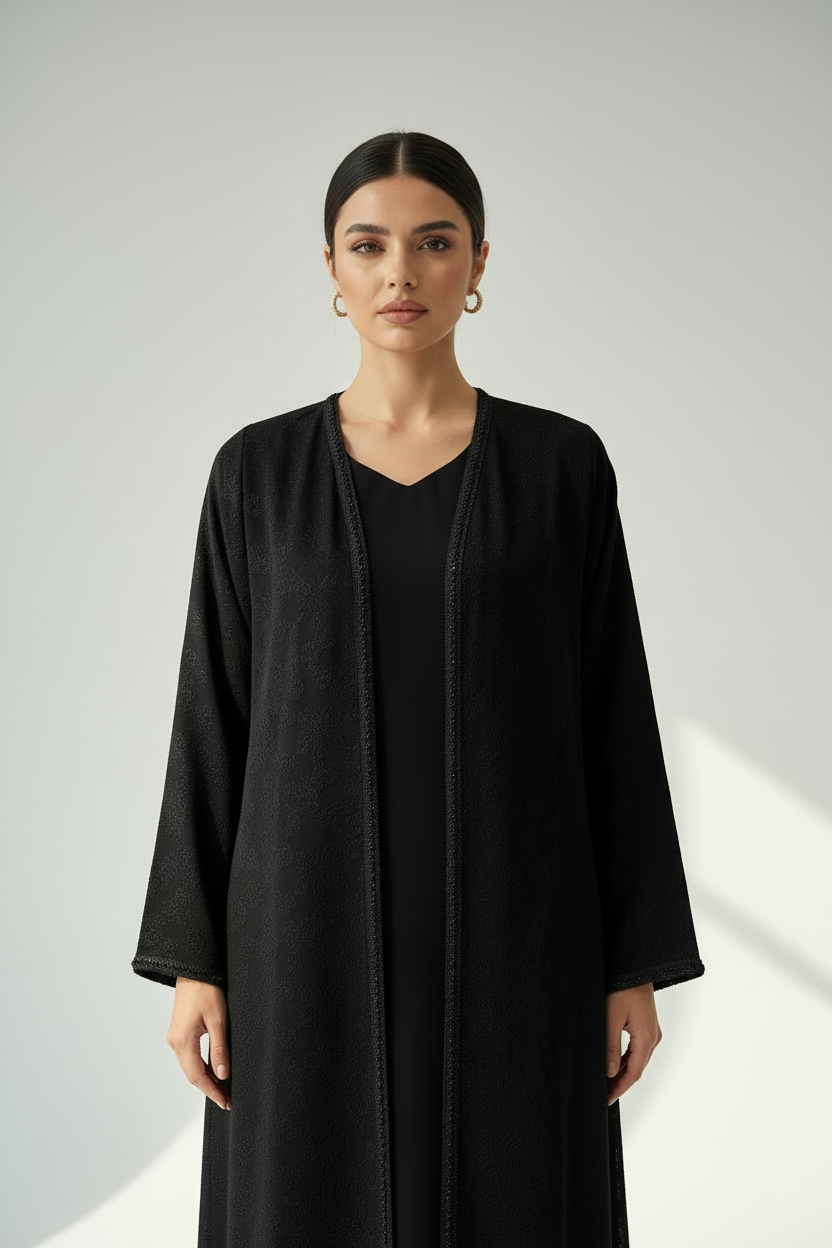 C 1957 Black Butterfly Abaya