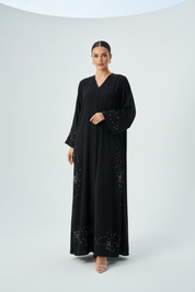 C 1960 Black Beaded Abaya