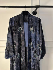 C 1976 Space Blue Beaded Abaya