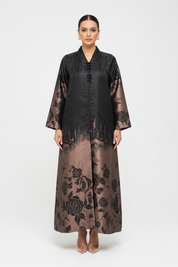C 1977-01 Sepia Floral Abaya