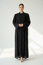 C 1981 Black Dantel Abaya