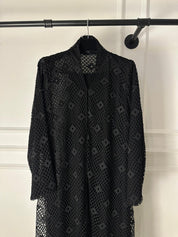 C 1982 Black Dantel Abaya