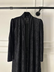 C 1983 Black Dantel Abaya