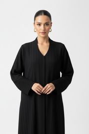 C 1986 Black Lined Abaya