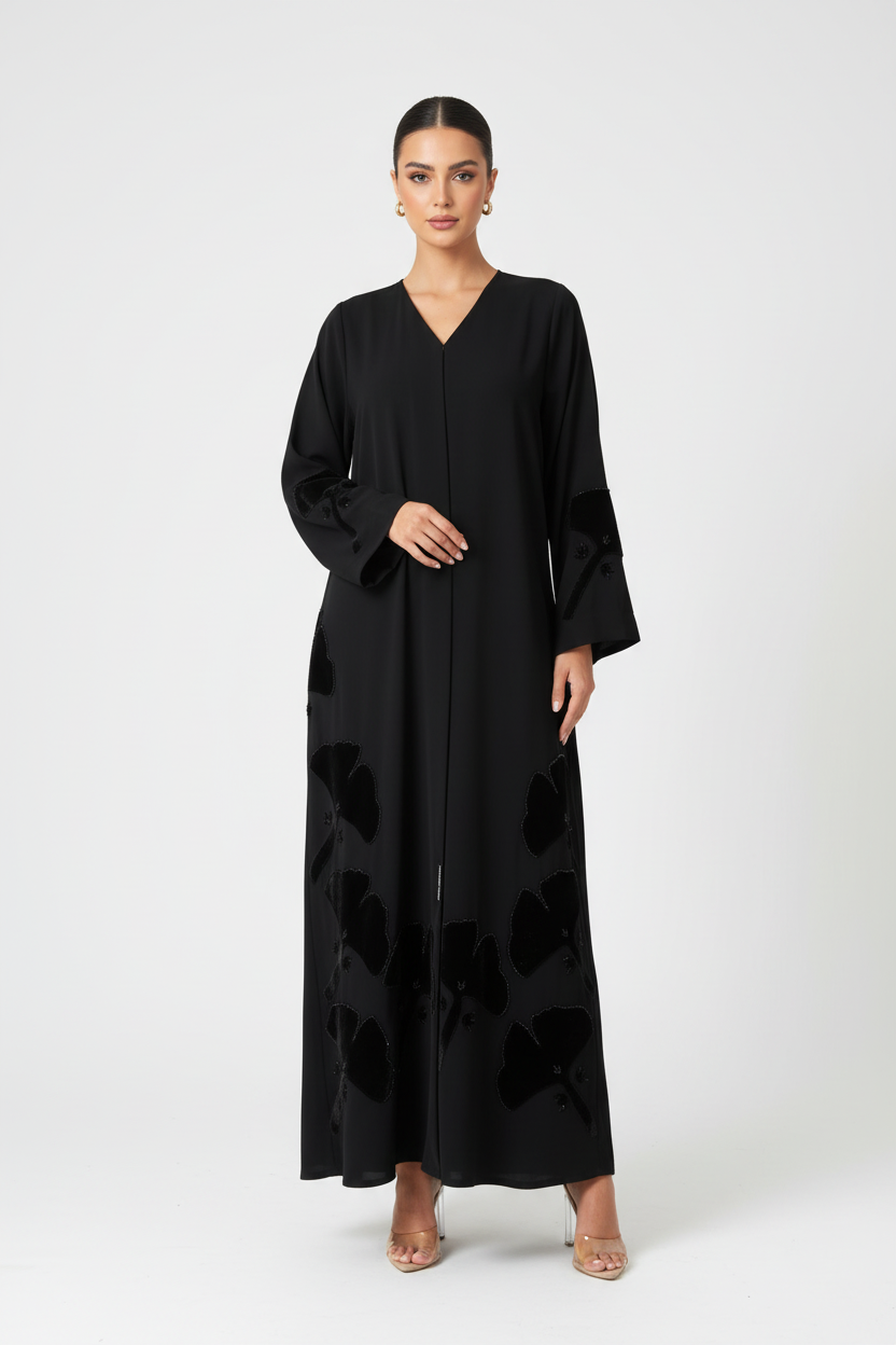 C 2001 Black Beaded Abaya