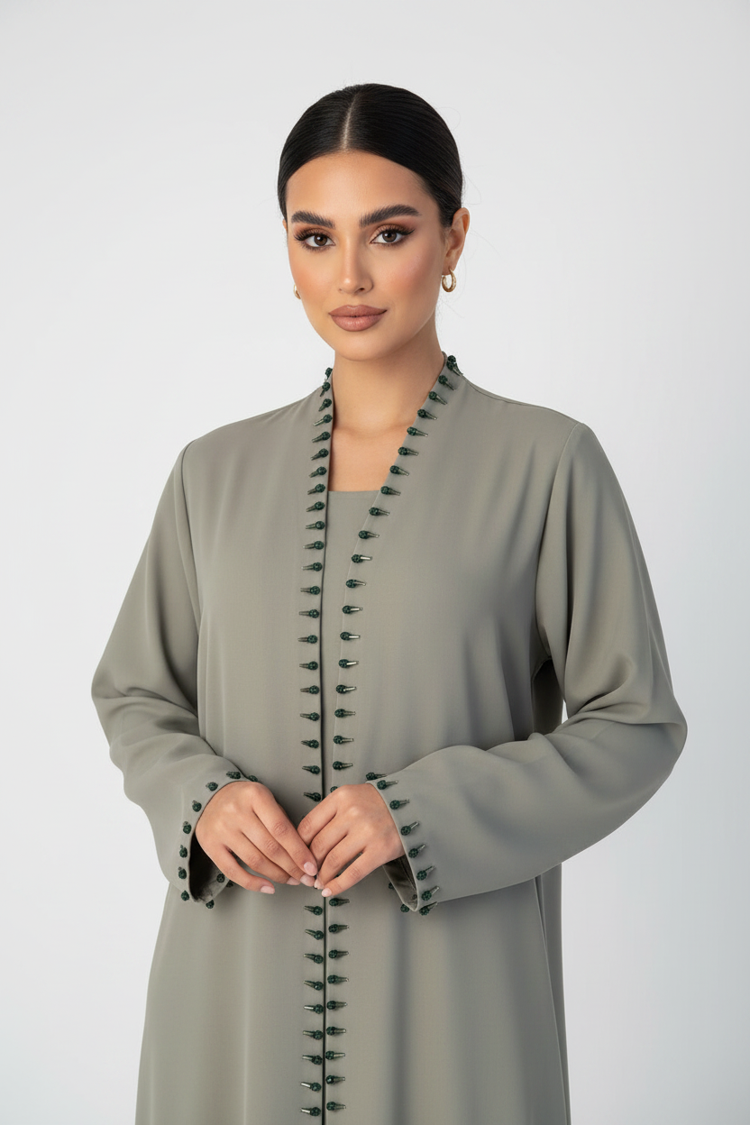 C 2019-02 Pistachio Green Abaya