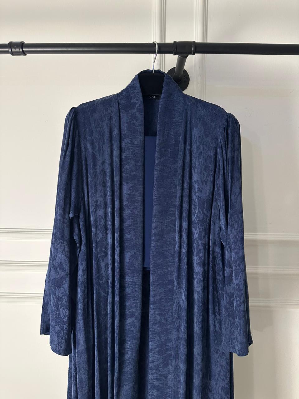 C 2029-01  premium blue printed abaya