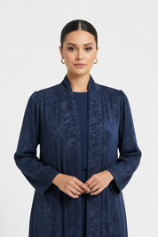 C 2029-01  premium blue printed abaya