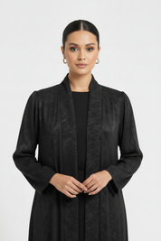 C 2029-02 premium black printed abaya